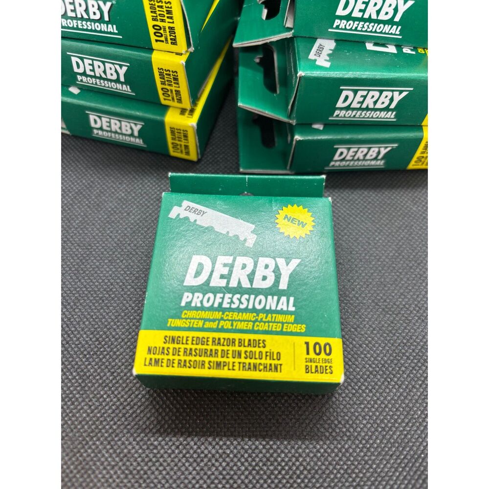 1000 "Derby Professional" Single Edge Razor Blades for straight razor